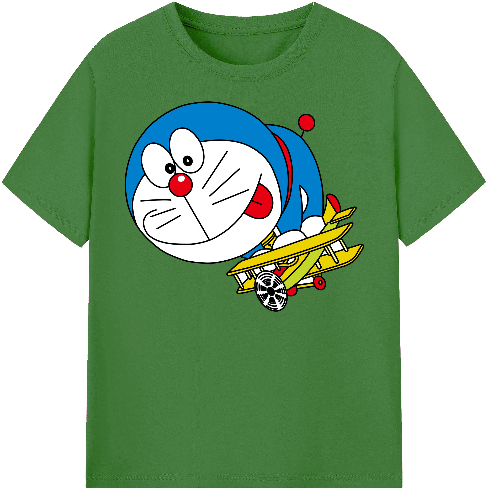 （画像用） ドラえもん Doraemon レディースカジュアルプリントTシャツ（綿100％）